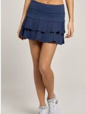 LIJA Match Skort (13") in Dark Navy. Size medium